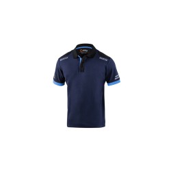 Polo a Maniche Corte Uomo Sparco TW Azzurro Blu scuro