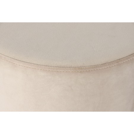 Poggiapiedi DKD Home Decor Beige Bordeaux Velluto 40 x 40 x 42 cm (2 Unità)