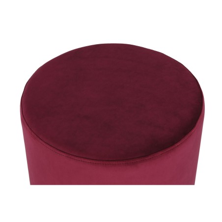 Poggiapiedi DKD Home Decor Beige Bordeaux Velluto 40 x 40 x 42 cm (2 Unità)