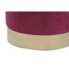 Poggiapiedi DKD Home Decor Beige Bordeaux Velluto 40 x 40 x 42 cm (2 Unità)