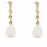 Orecchini Donna Shabama Barton Ottone bagnato in oro Perline 7,5 cm