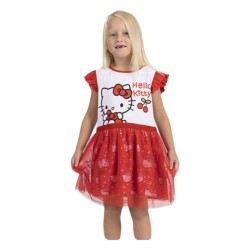 Vestito Hello Kitty Rosso
