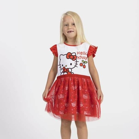 Vestito Hello Kitty Rosso