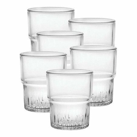Set di Bicchieri Duralex Impilabile Trasparente 6 Pezzi 160 ml (12 Unità)