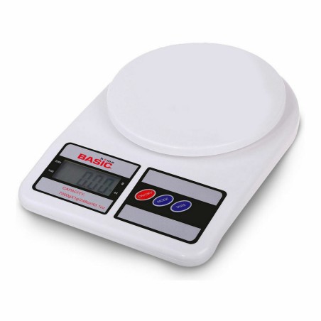 bilancia da cucina Basic Home Digitale 7 kg Bianco 23 x 16 x 3,6 cm (6 Unità)