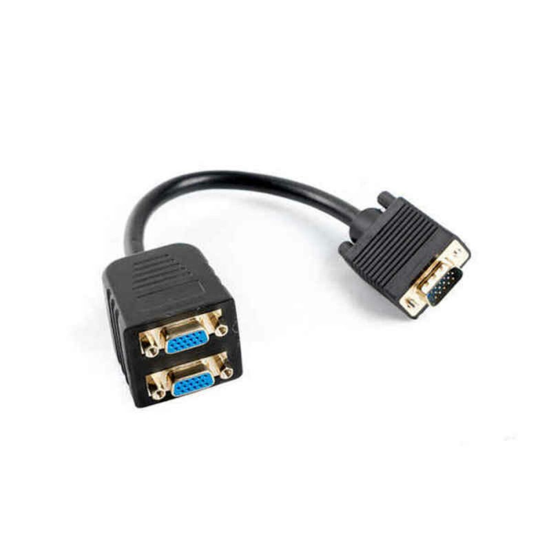 Cavo Prolunga VGA Lanberg AD-0020-BK 0,2 m Cavo Prolunga VGA Lanberg AD-0020-BK 0,2 m