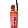 Bicchiere con Cannuccia The Avengers Iron Man Rosso 3D