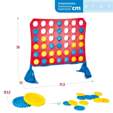 Tris a 4 CB Games 31,5 x 26 x 13 cm (42 Pezzi) (6 Unità)