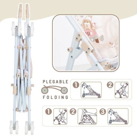 Seggiolina per Bambole Colorbaby Safari 27 x 56 x 53 cm Pieghevole 12 Unità