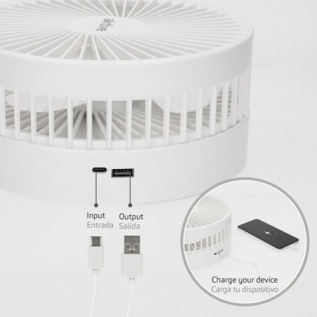 Ventilatore Portatile Pieghevole Aktive Ricaricabile (4 Unità)