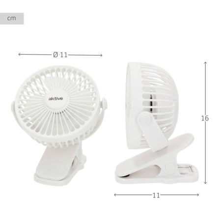 Ventilatore da Scrivania Ricaricabile Aktive (6 Unità)