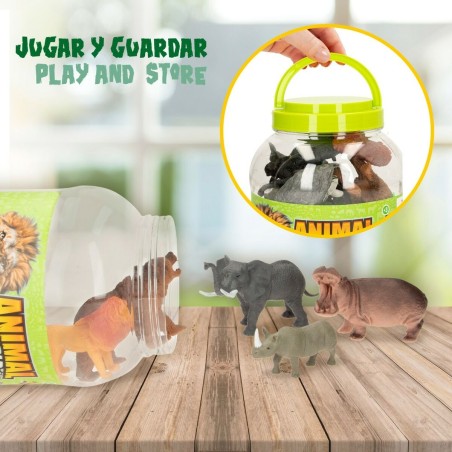 Figure di animali Colorbaby 19 Pezzi Giungla Plastica 14 x 6 x 5 cm (6 Unità)