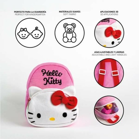 Zaino per Bambini Hello Kitty Rosa 18 x 22 x 4 cm