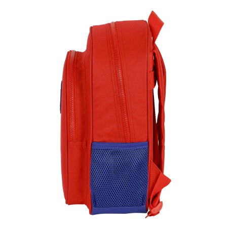 Zaino Scuola Atlético Madrid Rosso Blu Marino 27 x 33 x 10 cm