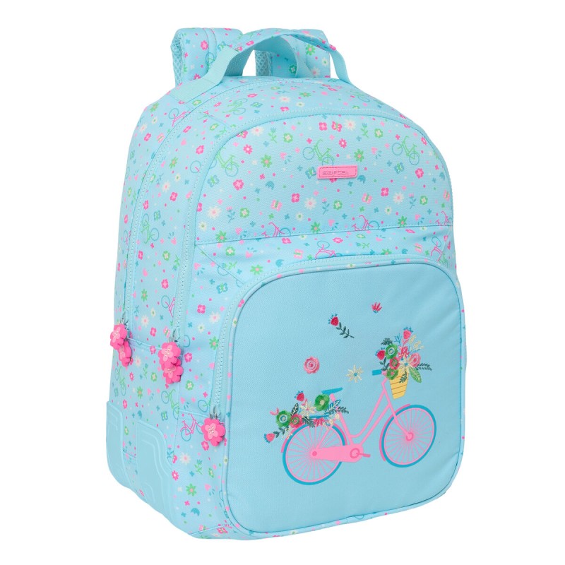 Zaino Scuola Safta Bicicleta Azzurro 32 x 42 x 15 cm Zaino Scuola Safta Bicicleta Azzurro 32 x 42 x 15 cm