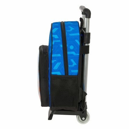 Trolley per la Scuola Hot Wheels Let's race Azzurro Nero 27 x 10 x 67 cm