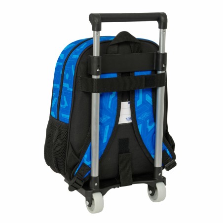 Trolley per la Scuola Hot Wheels Let's race Azzurro Nero 27 x 10 x 67 cm