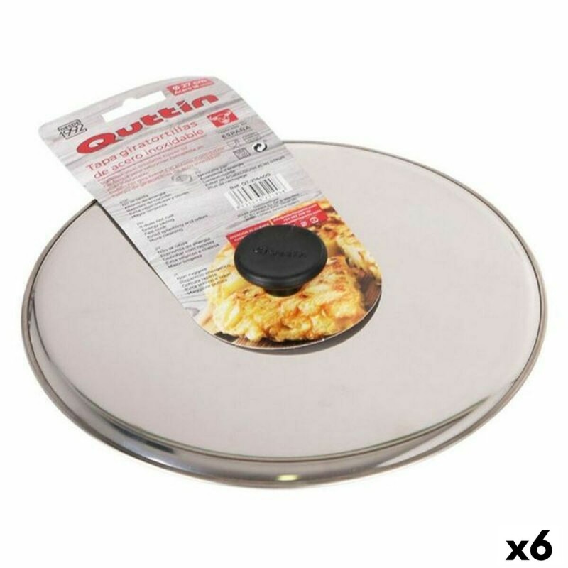 Coperchio Quttin 144881 Acciaio inossidabile Ø 27 cm Acciaio 27 x 27 x 3 cm Coperchio Quttin 144881 Acciaio inossidabile Ø 27 cm Acciaio 27 x 27 x 3 cm