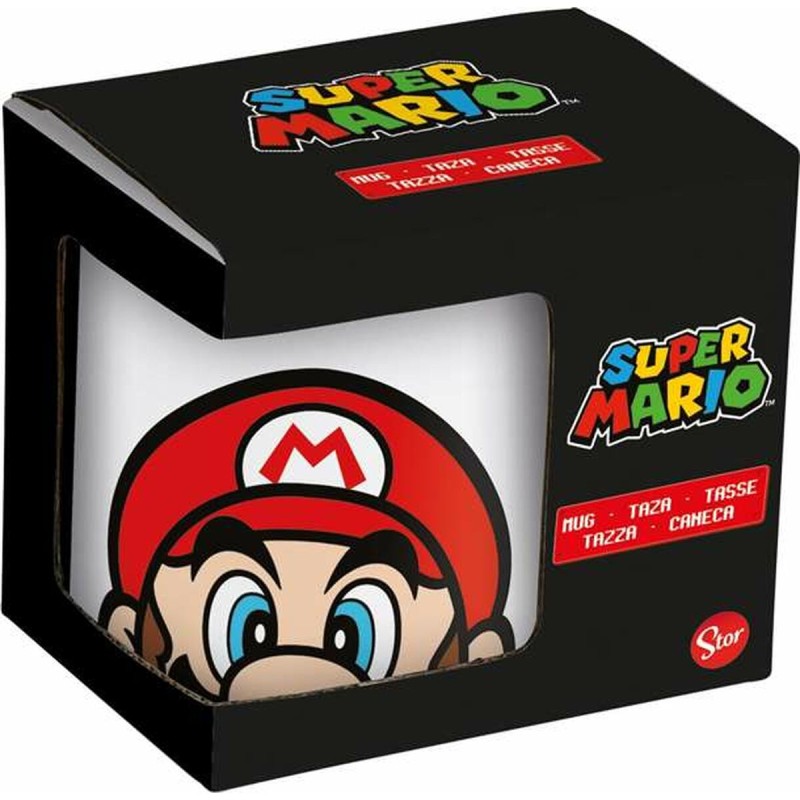 Tazza di Ceramica Super Mario Bianco 325 ml Per bambini Ceramica Tazza di Ceramica Super Mario Bianco 325 ml Per bambini Ceramica