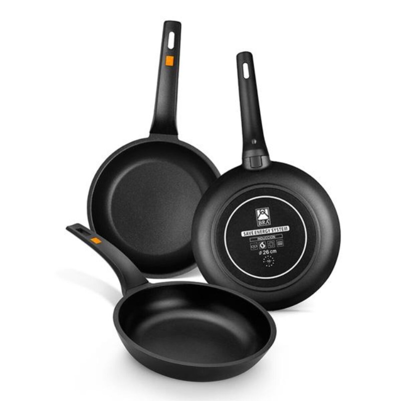 Padella antiaderente BRA Sartén Efficient Ø 22 cm Nero Alluminio Padella antiaderente BRA Sartén Efficient Ø 22 cm Nero Alluminio