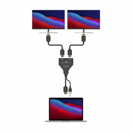 Adattatore di Corrente Aisens A123-0654 HDMI HDCP HDMI x 2