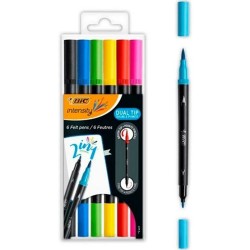 Pennarelli Bic 989694 Nero (6 Unità)