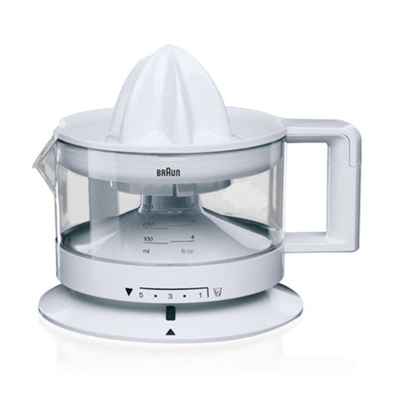 Spremiagrumi Elettrico Braun CJ3000 Bianco Trasparente 350 ml Spremiagrumi Elettrico Braun CJ3000 Bianco Trasparente 350 ml