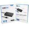Hub USB Nox-Xtreme NXLITEHUBONE USB x 4 Nero