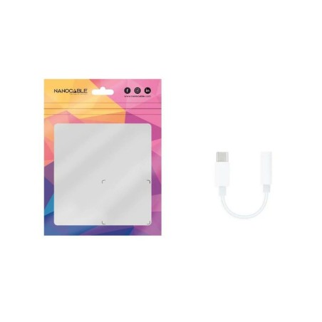 Adattatore USB-C con Jack 3.5 mm NANOCABLE 10.24.1205-W Bianco (1 Unità)