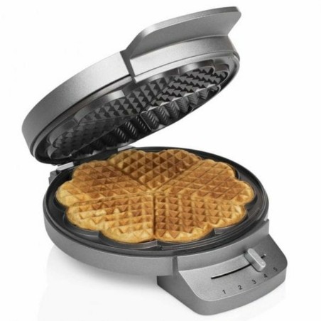 Macchina da Waffle Princess 01.132380.01.001 1200 W Nero Argentato Acciaio