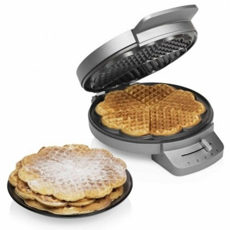 Macchina da Waffle Princess 01.132380.01.001 1200 W Nero Argentato Acciaio