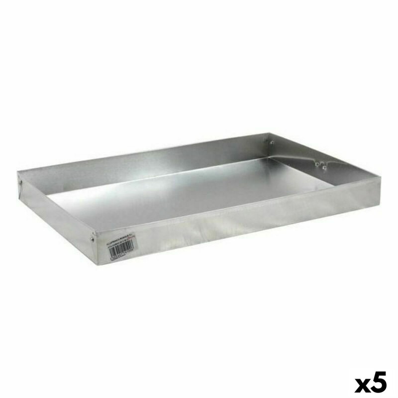 Stampo Rettangolare VR Argentato Alluminio 34 x 22,5 x 3,5 cm (5 Unità) Stampo Rettangolare VR Argentato Alluminio 34 x 22,5 x 3,5 cm (5 Unità)
