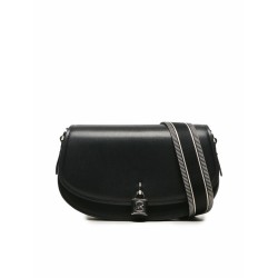 Borsa a Tracolla Michael Kors Mila Nero 25 x 14 x 6 cm