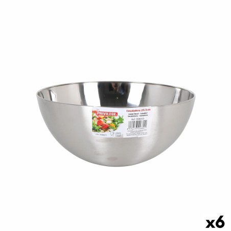 Insalatiera Quttin   Argentato Ø 29,5 cm Acciaio (6 Unità)