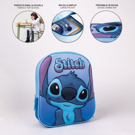 Zaino Scuola 3D Stitch Scrabble Junior