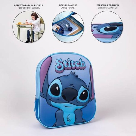 Zaino Scuola 3D Stitch Scrabble Junior