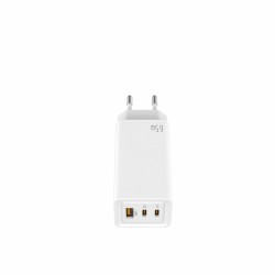 Caricabatterie da Parete LEOTEC LECSPH65W3W 65 W Bianco