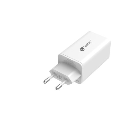Caricabatterie da Parete LEOTEC LECSPH65W3W 65 W Bianco