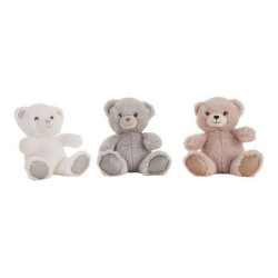 Peluche Bianco Grigio Rosa Acrilico 22 cm