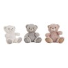 Peluche Bianco Grigio Rosa Acrilico 22 cm