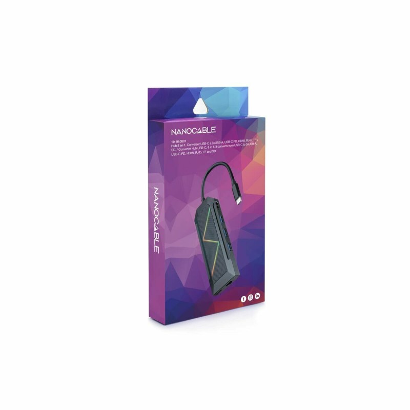 Hub USB NANOCABLE 10.16.0801 Hub USB NANOCABLE 10.16.0801