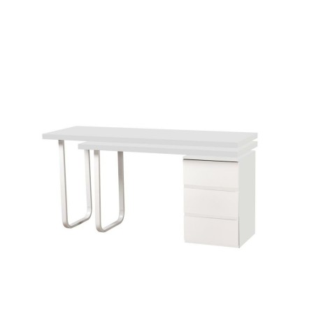 Scrivania DKD Home Decor 150 x 120 x 75 cm Naturale Metallo Bianco Legno MDF