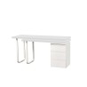 Scrivania DKD Home Decor 150 x 120 x 75 cm Naturale Metallo Bianco Legno MDF