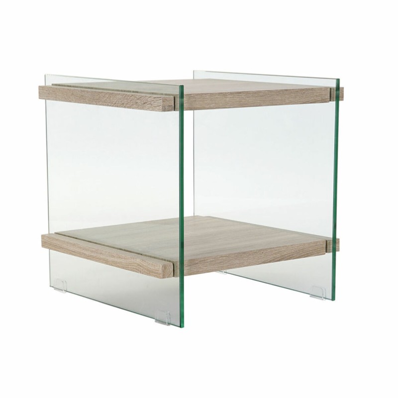 Comodino DKD Home Decor Cristallo MDF Vetro Temperato (50 x 50 x 49 cm) Comodino DKD Home Decor Cristallo MDF Vetro Temperato (50 x 50 x 49 cm)