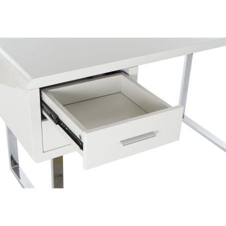 Scrivania DKD Home Decor Bianco Argentato Metallo Legno MDF 120 x 55 x 76 cm