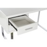 Scrivania DKD Home Decor Bianco Argentato Metallo Legno MDF 120 x 55 x 76 cm