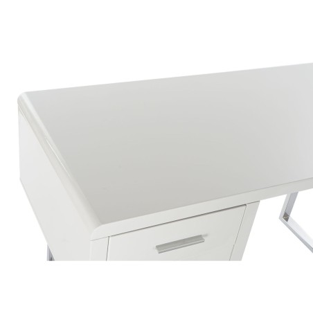 Scrivania DKD Home Decor Bianco Argentato Metallo Legno MDF 120 x 55 x 76 cm