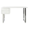 Scrivania DKD Home Decor Bianco Argentato Metallo Legno MDF 120 x 55 x 76 cm
