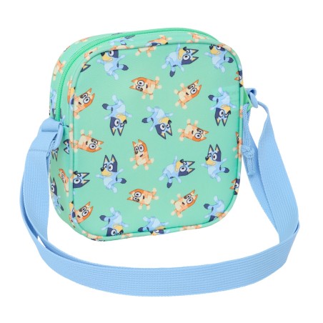 Borsa a Tracolla Bluey Sisters Verde 16 x 18 x 4 cm