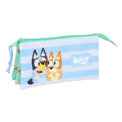 Portaoggetti Triplo Bluey Sisters Verde 22 x 12 x 3 cm